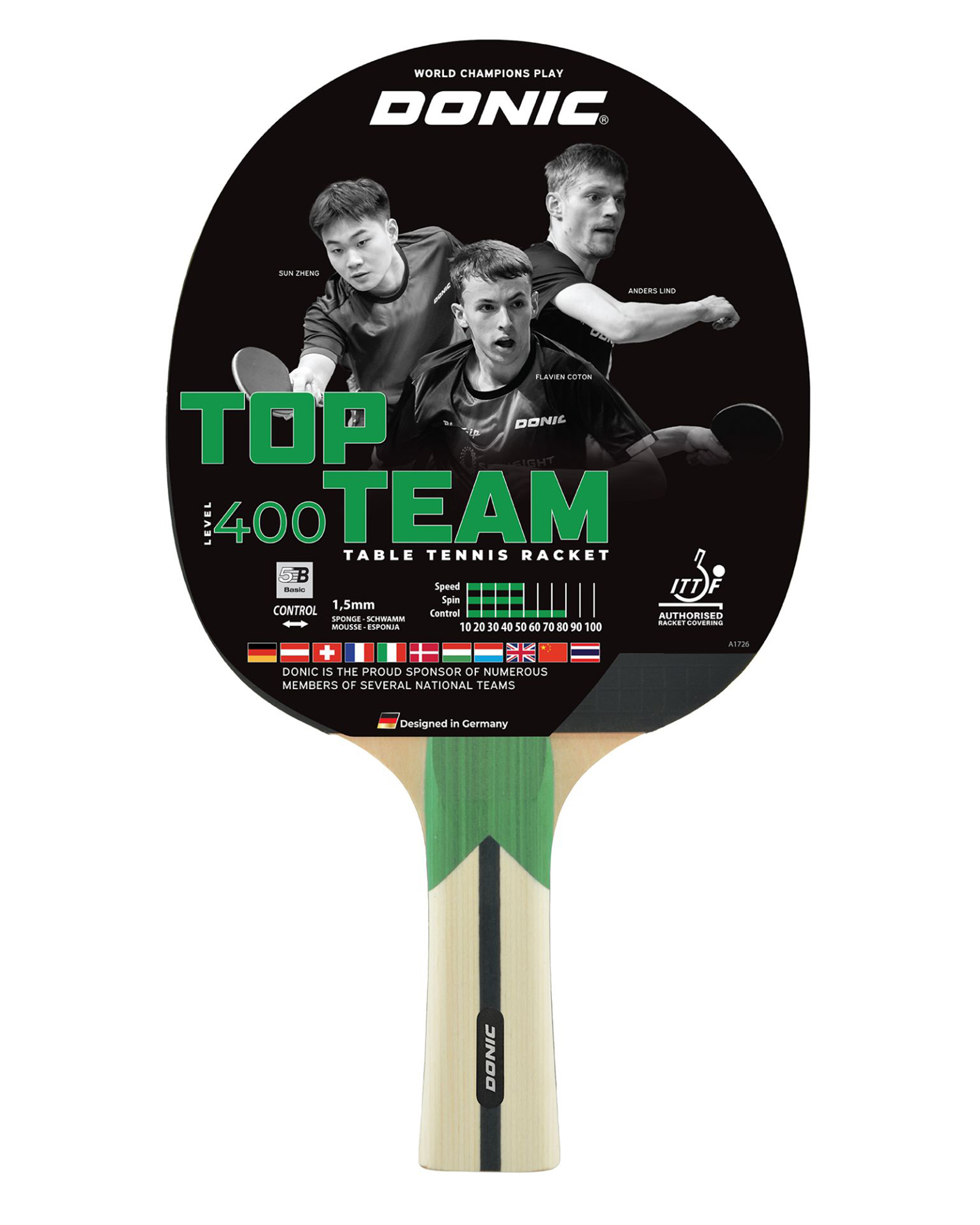 Donic Top Teams 400 Table Tennis Bat
