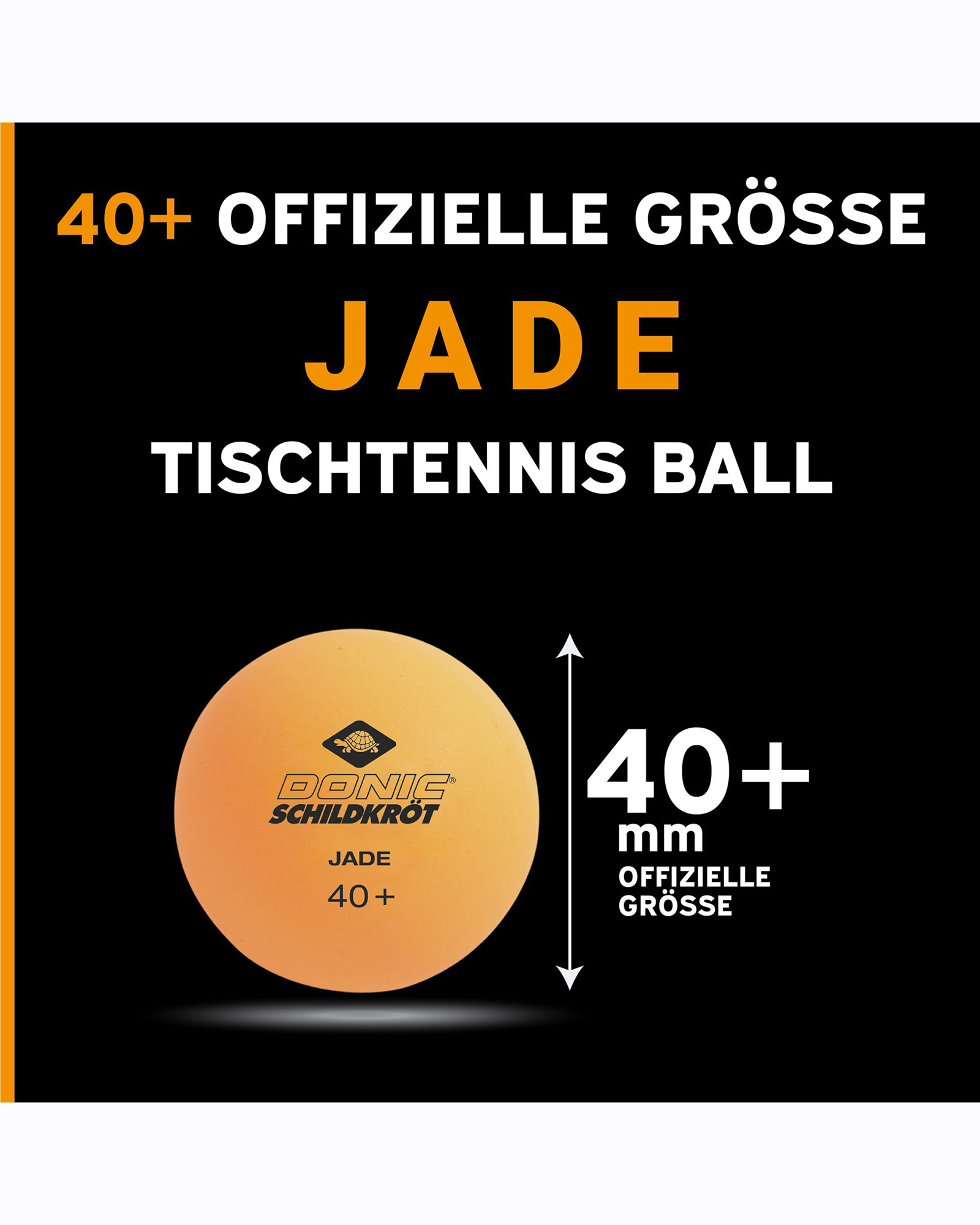 Donic Jade 40mm Table Tennis Balls 6 pack - Image 2