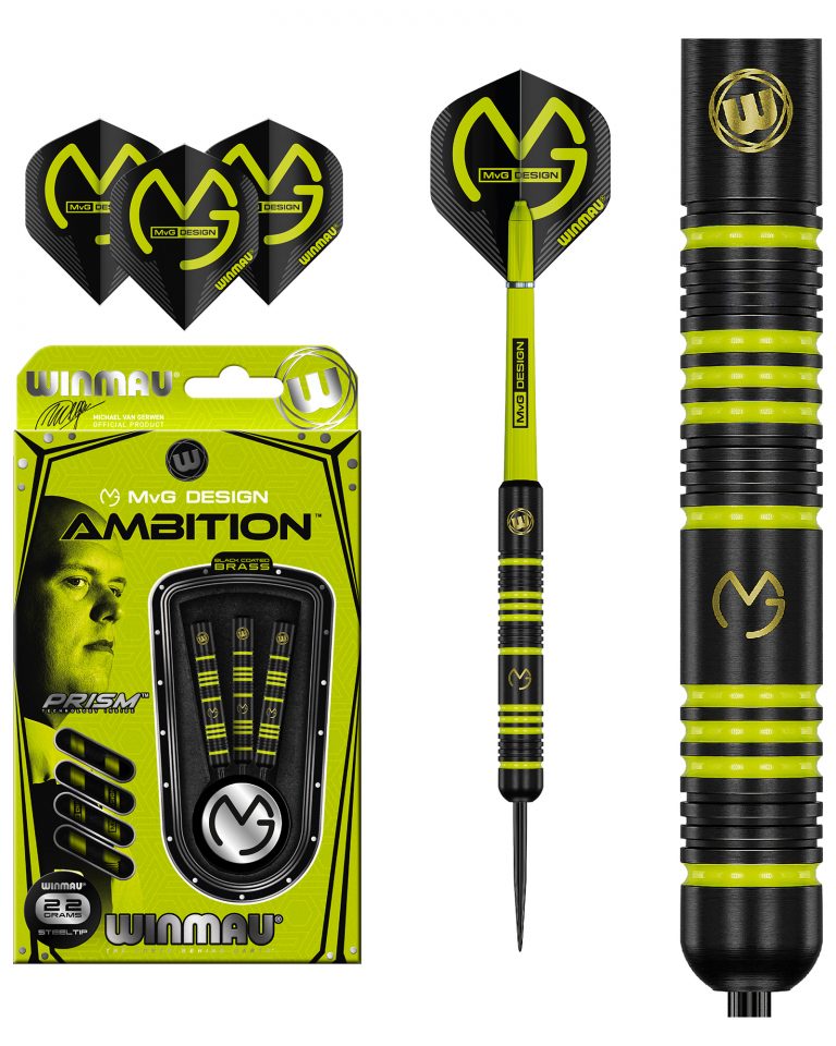 Winmau MvG Ambition Brass Dart Set 22g SGS