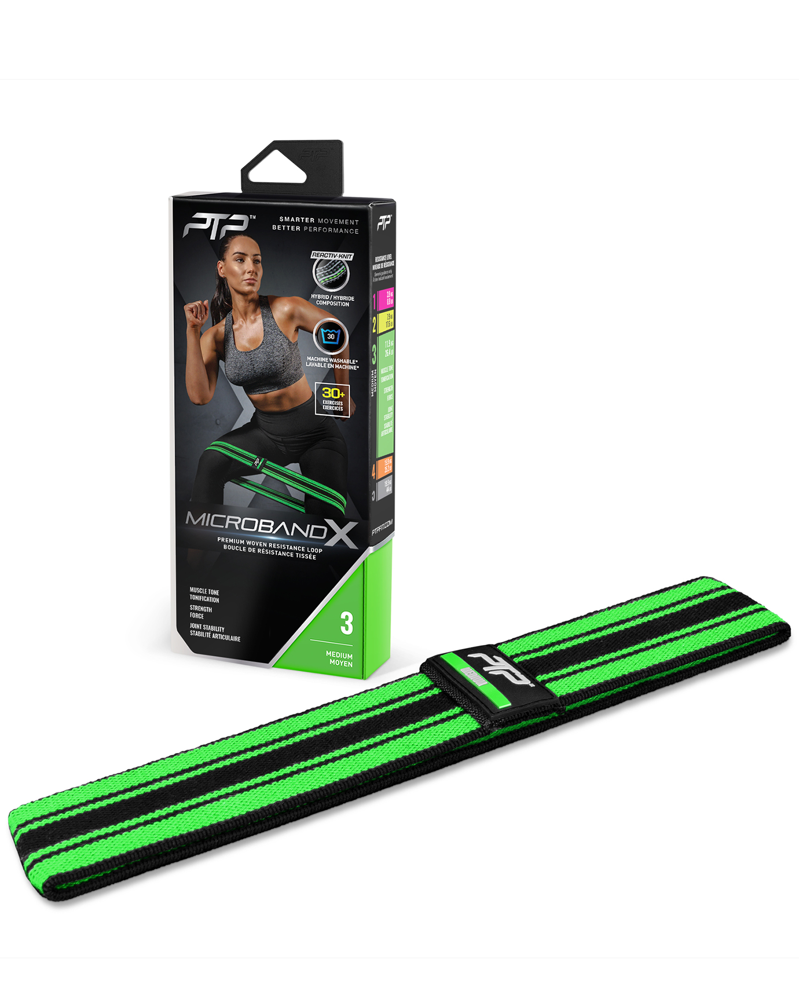 PTP MicroBandX Medium Green