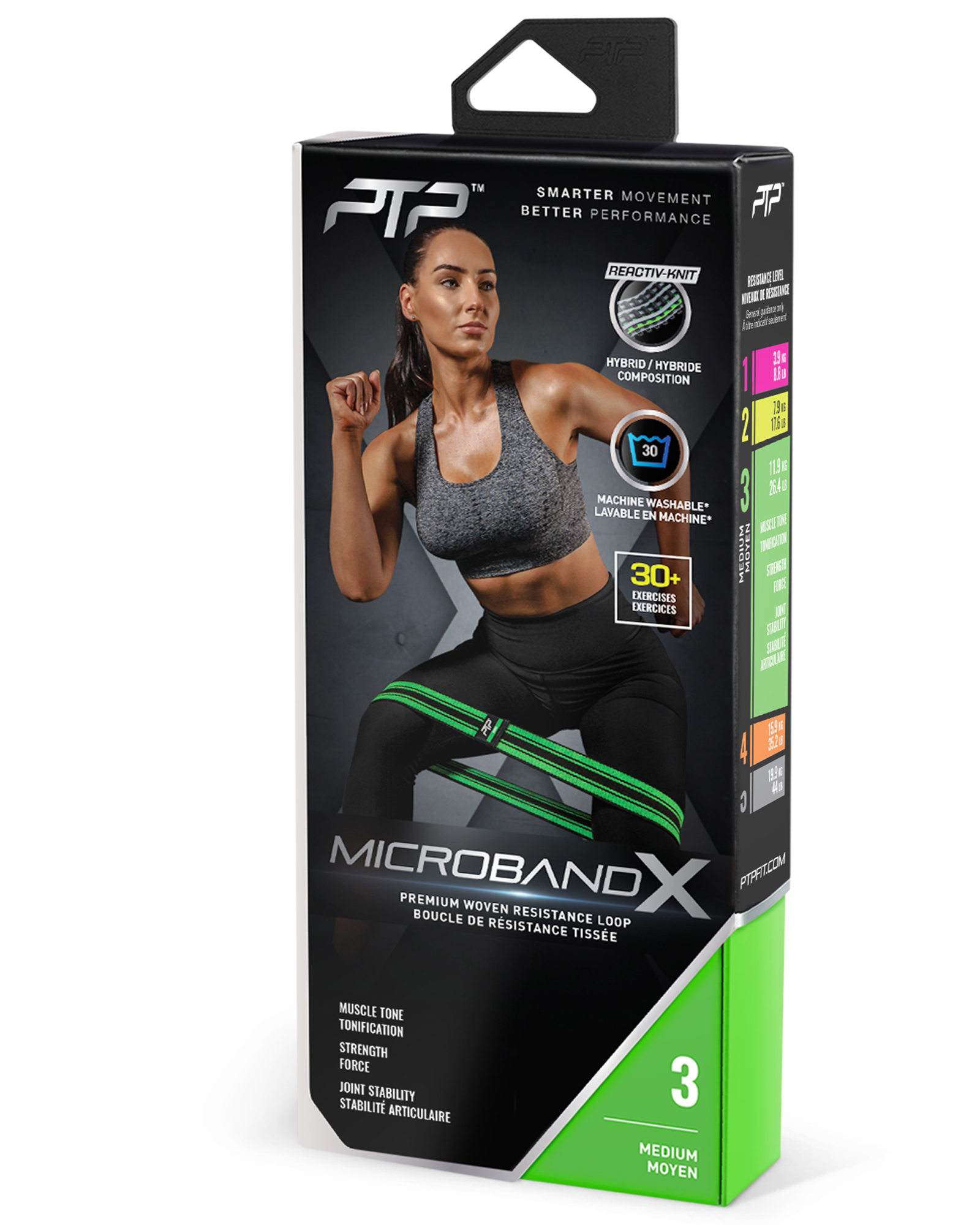 PTP MicroBandX Medium Green - Image 2