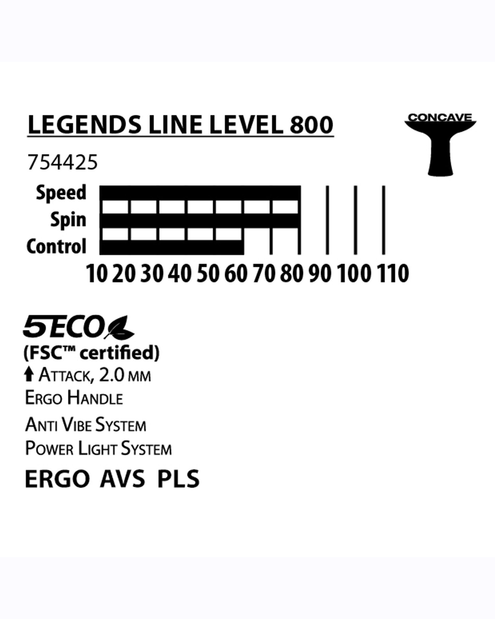 Donic Legends 800 Table Tennis Bat - Image 6