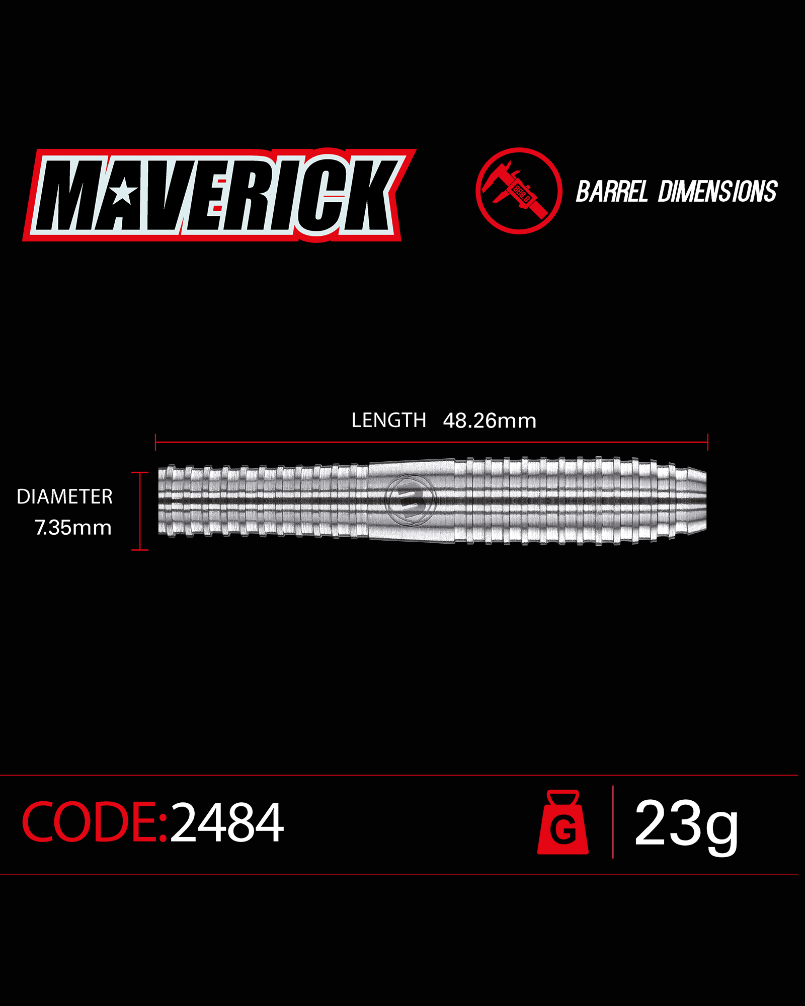 Winmau Maverick Steeltip Dart Set - Image 2