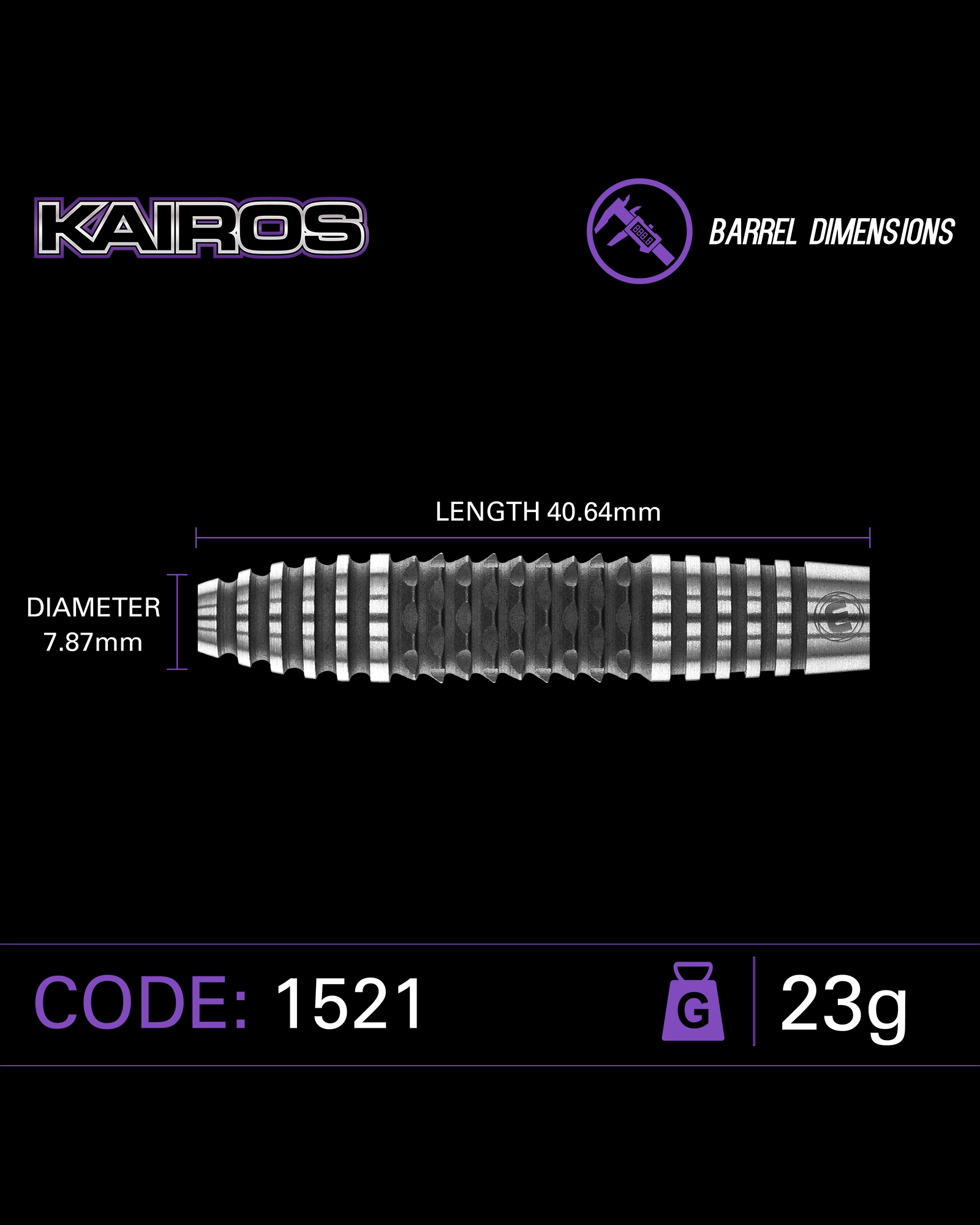 Winmau Kairos 90% Tungsten Dart Set