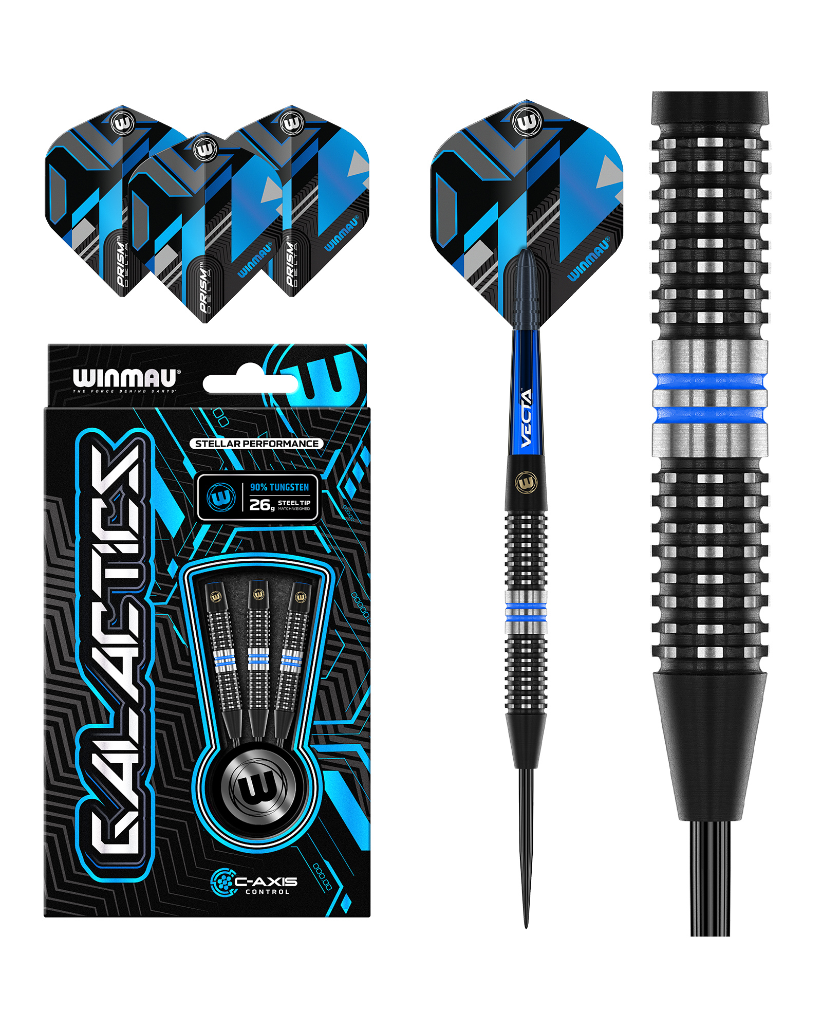 Winmau Galactics 90% Tungsten Dart Set