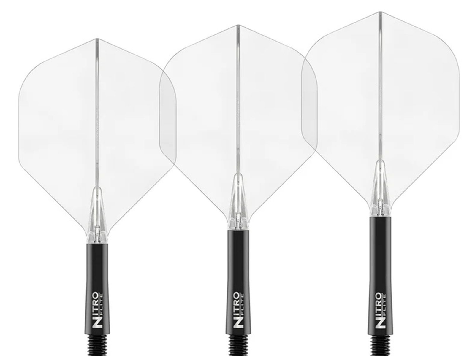 Red Dragon Nitro Flite - Black Shaft and Clear Flight