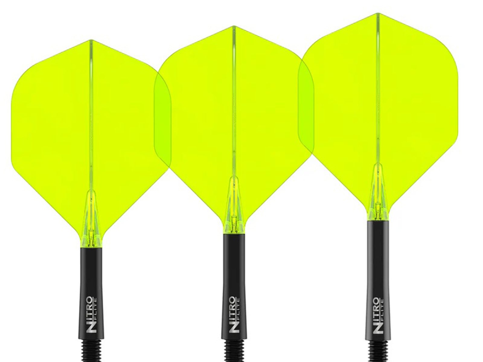 Red Dragon Nitro Flite - Black Shaft and Yellow Fligh
