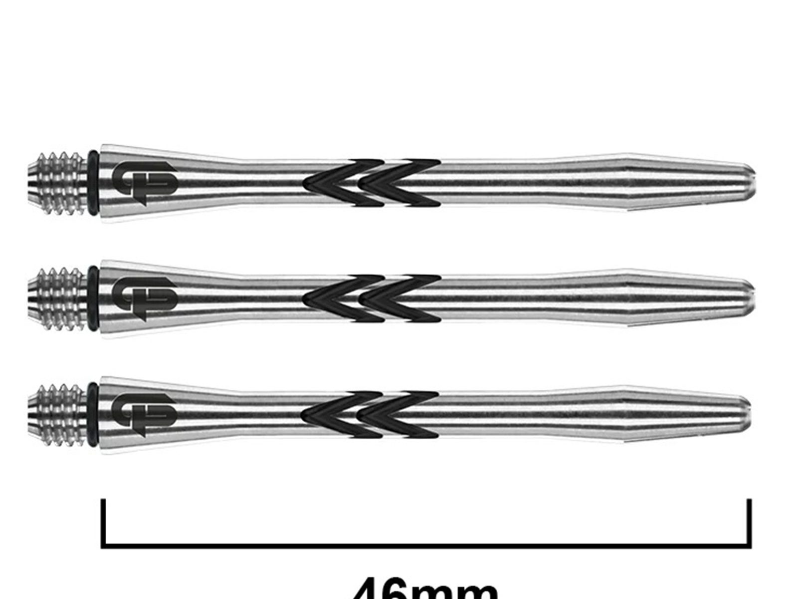 Red Dragon Iceman V-Groove Medium Black Dart Shafts