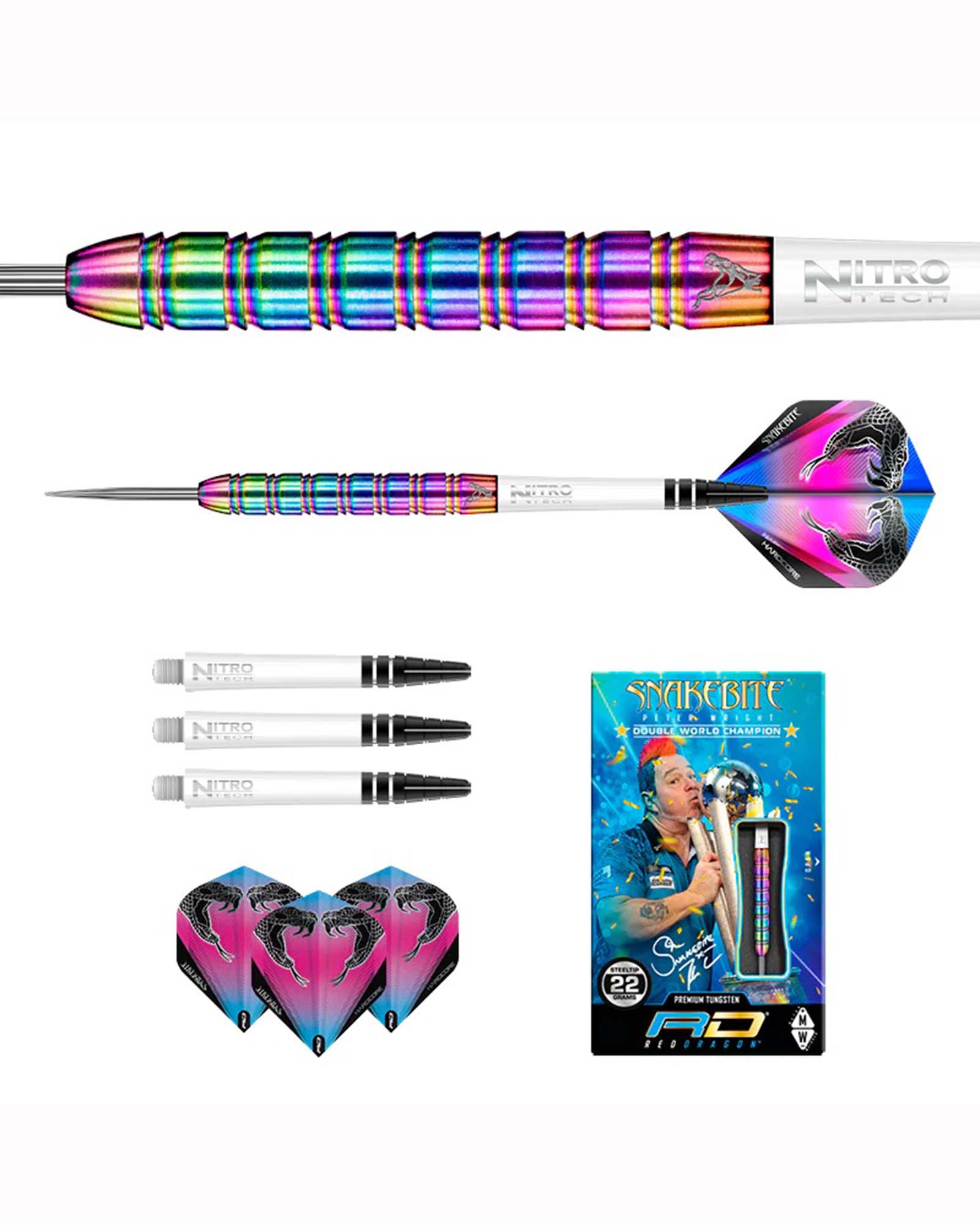 Red Dragon Peter Wright Snakebite 1 Dart Set