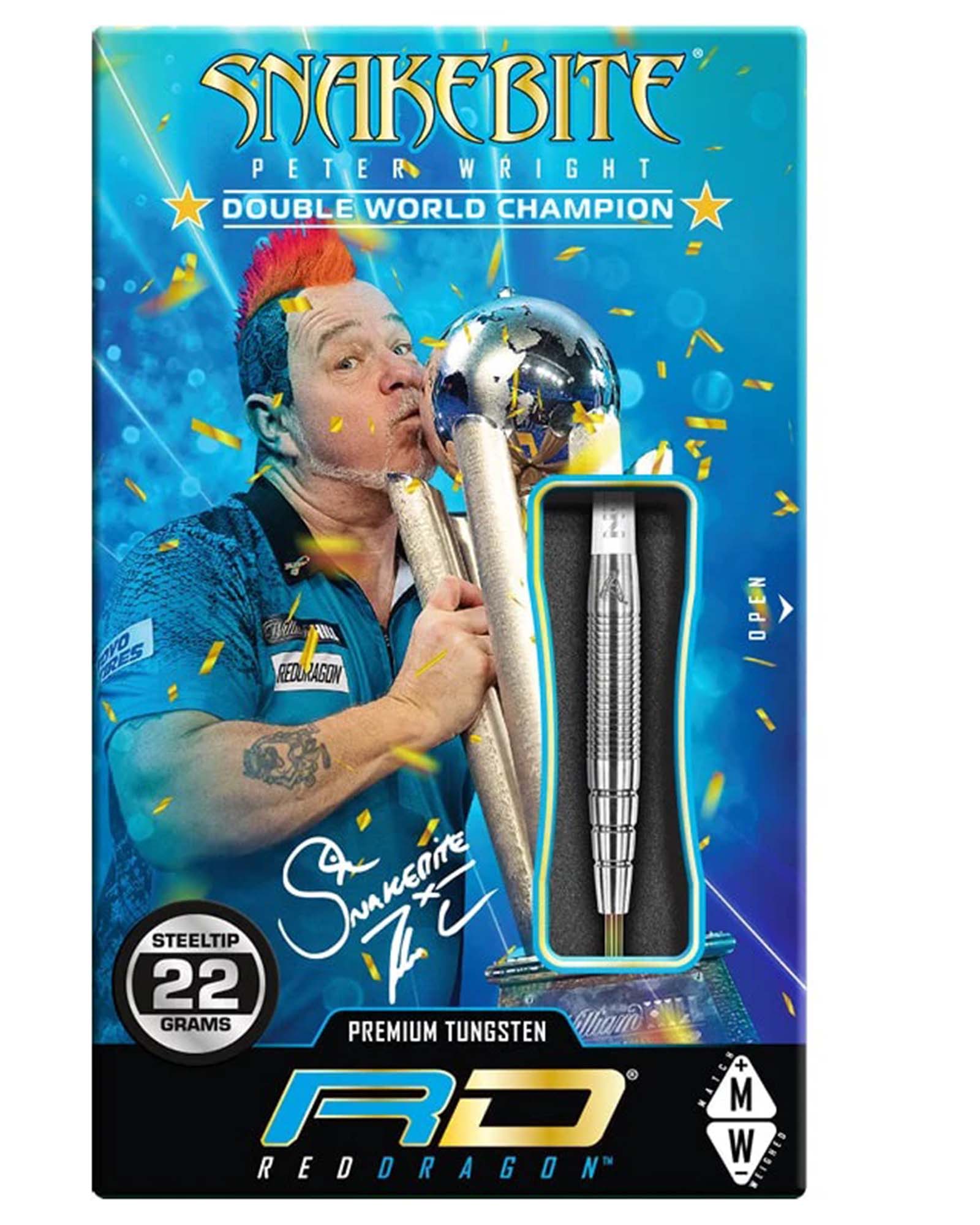 Red Dragon Peter Wright Snakebite PL15 Dart Set