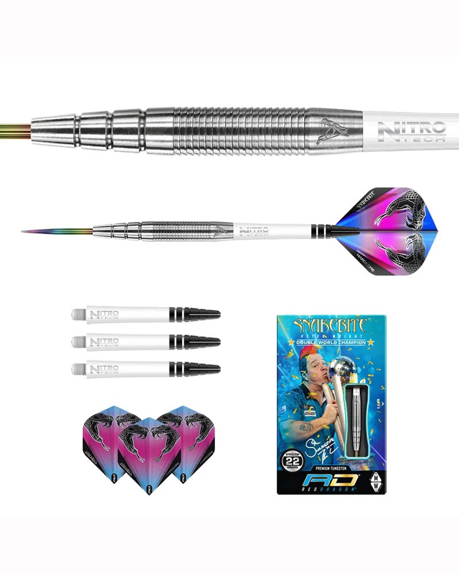 Red Dragon Peter Wright Snakebite PL15 Dart Set