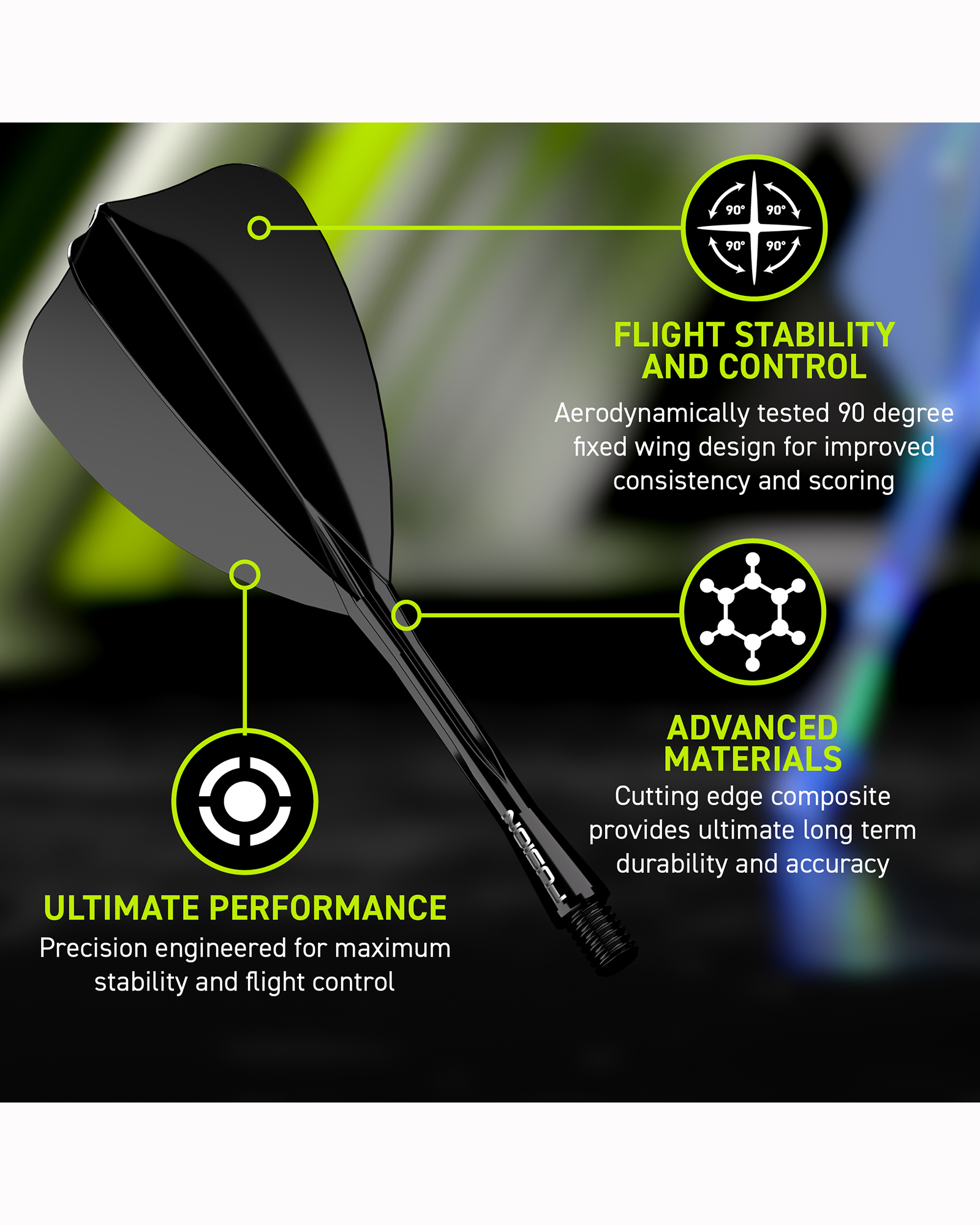 Winmau Fusion Arrow Flight & Dart Shaft 3 pack - Image 7