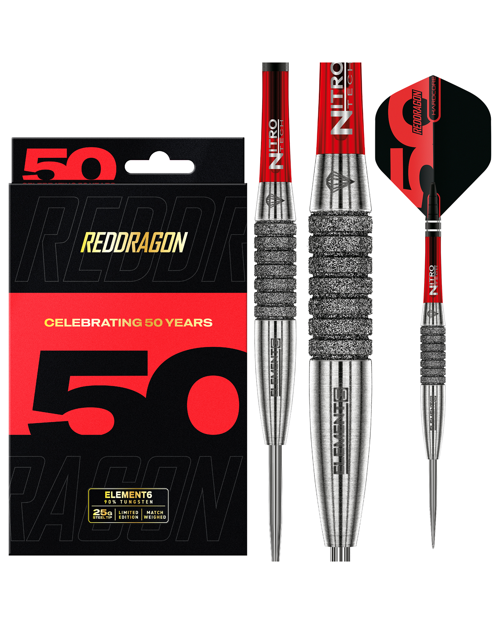 Red Dragon Element6 Dart Set 50 Year LTD - Image 2