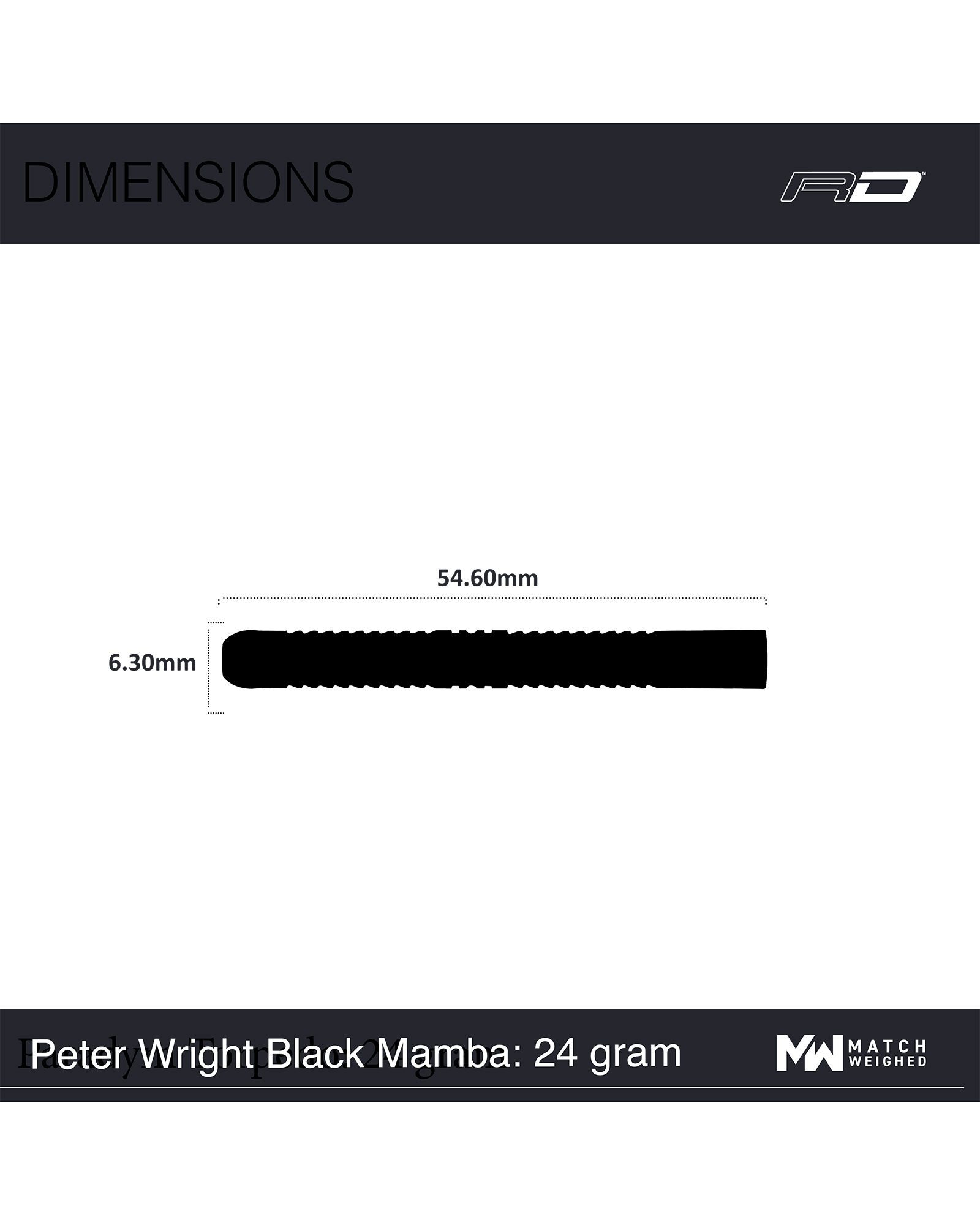 Red Dragon Peter Wright Black Mamba Dart Set - Image 8