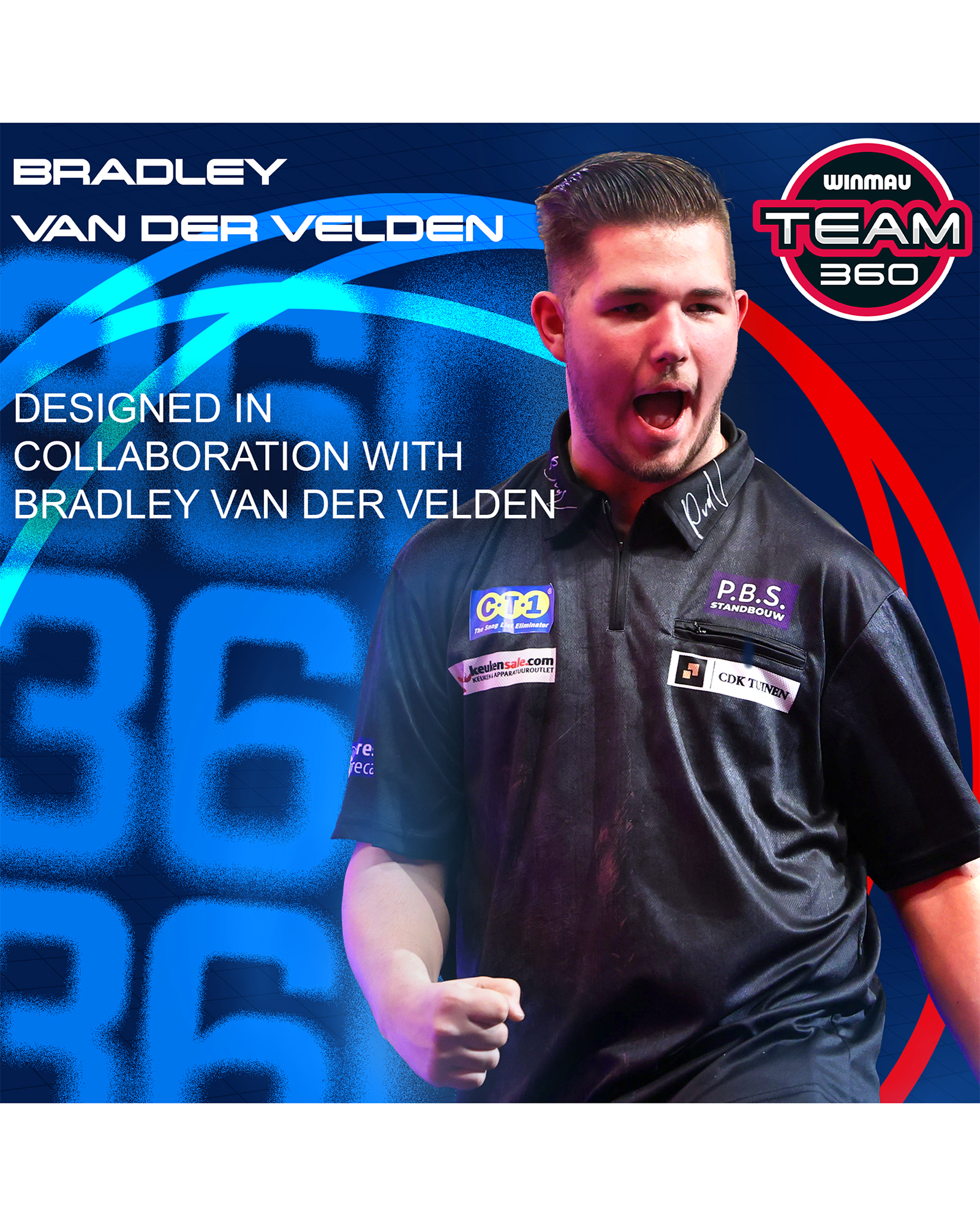 Winmau Bradley van der Velden 22g Dart Set - Image 4