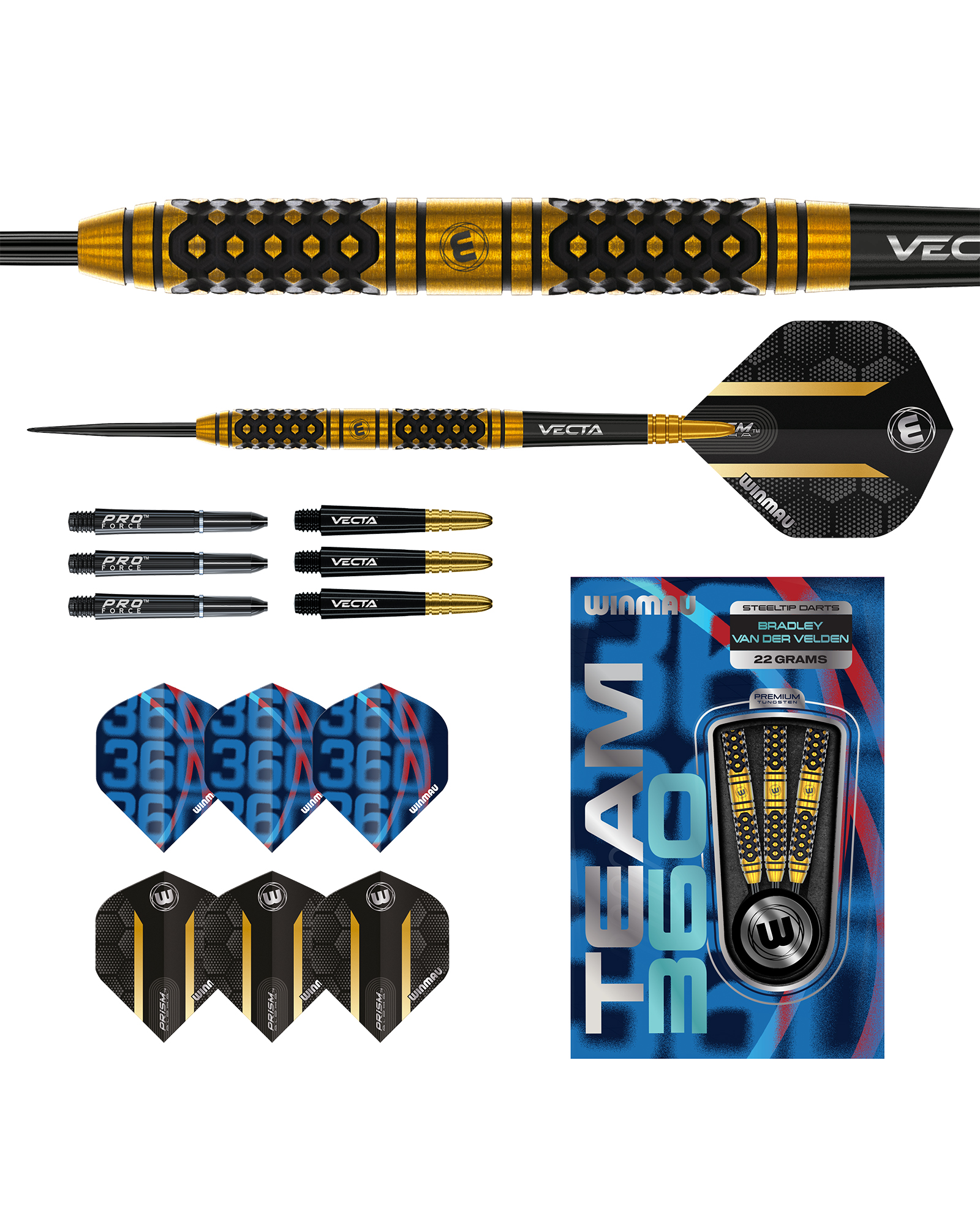 Winmau Bradley van der Velden 22g Dart Set - Image 6
