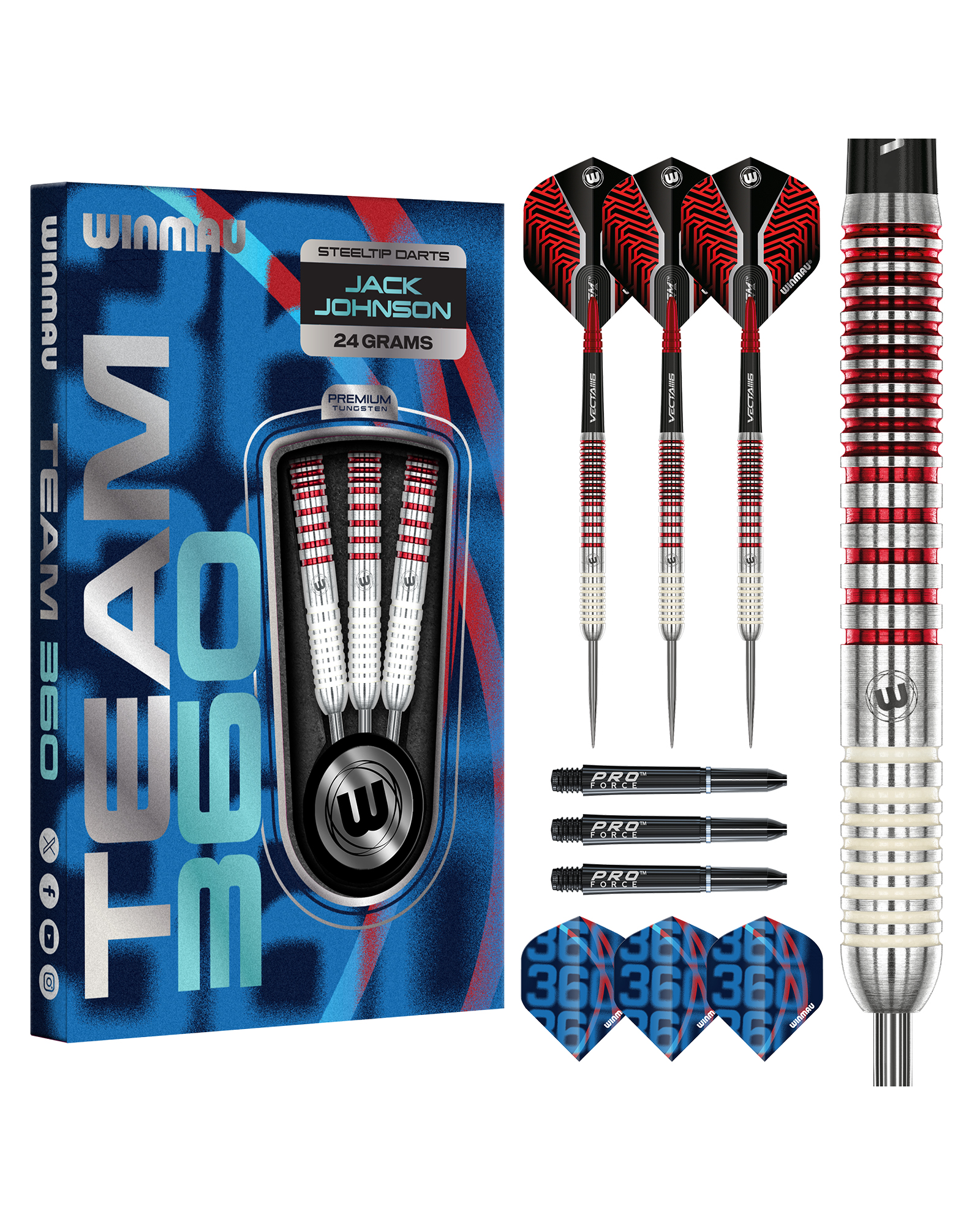 Winmau Jack Johnson 24g Dart Set