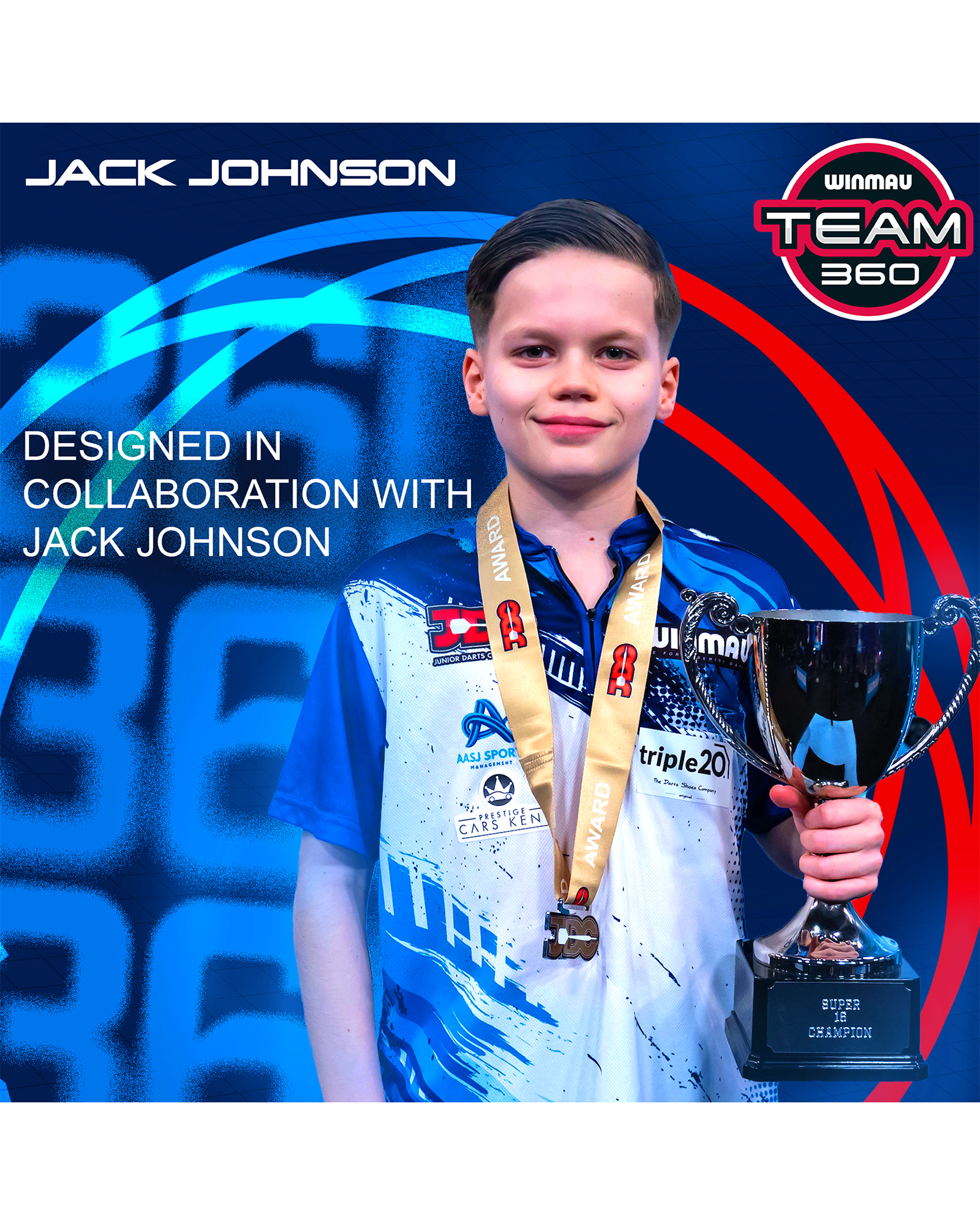 Winmau Jack Johnson 24g Dart Set - Image 4