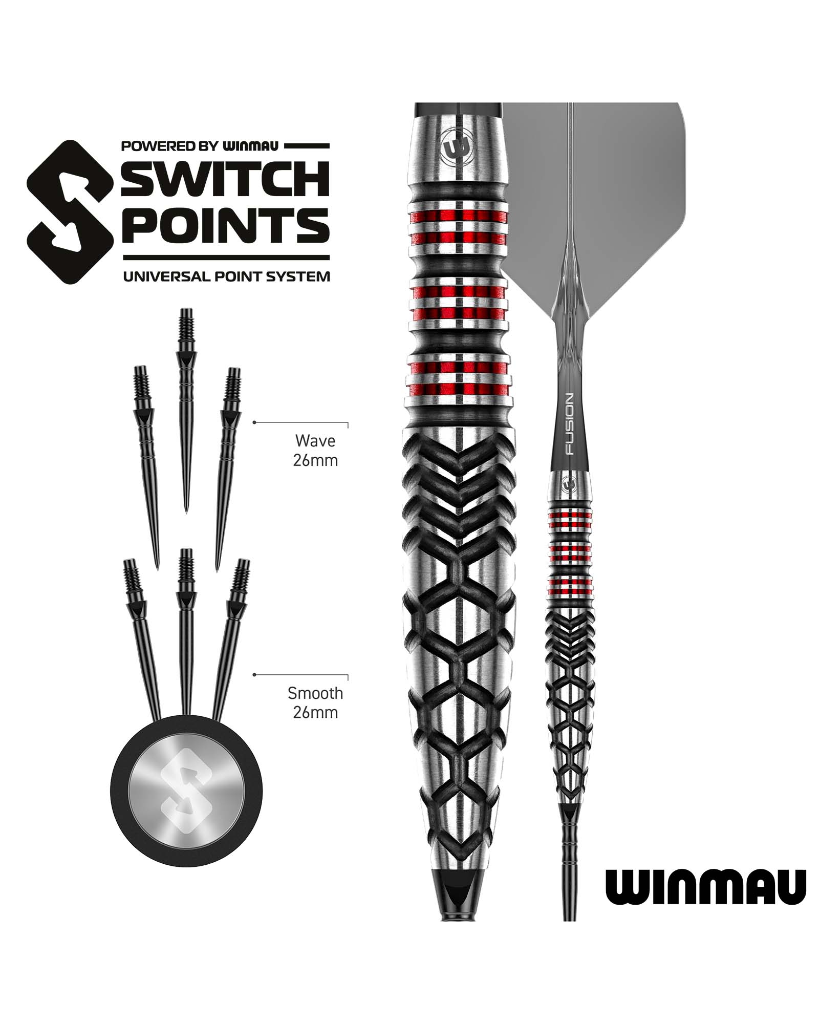 Winmau Fornax Torpedo Switch Point Dart Set - Image 6