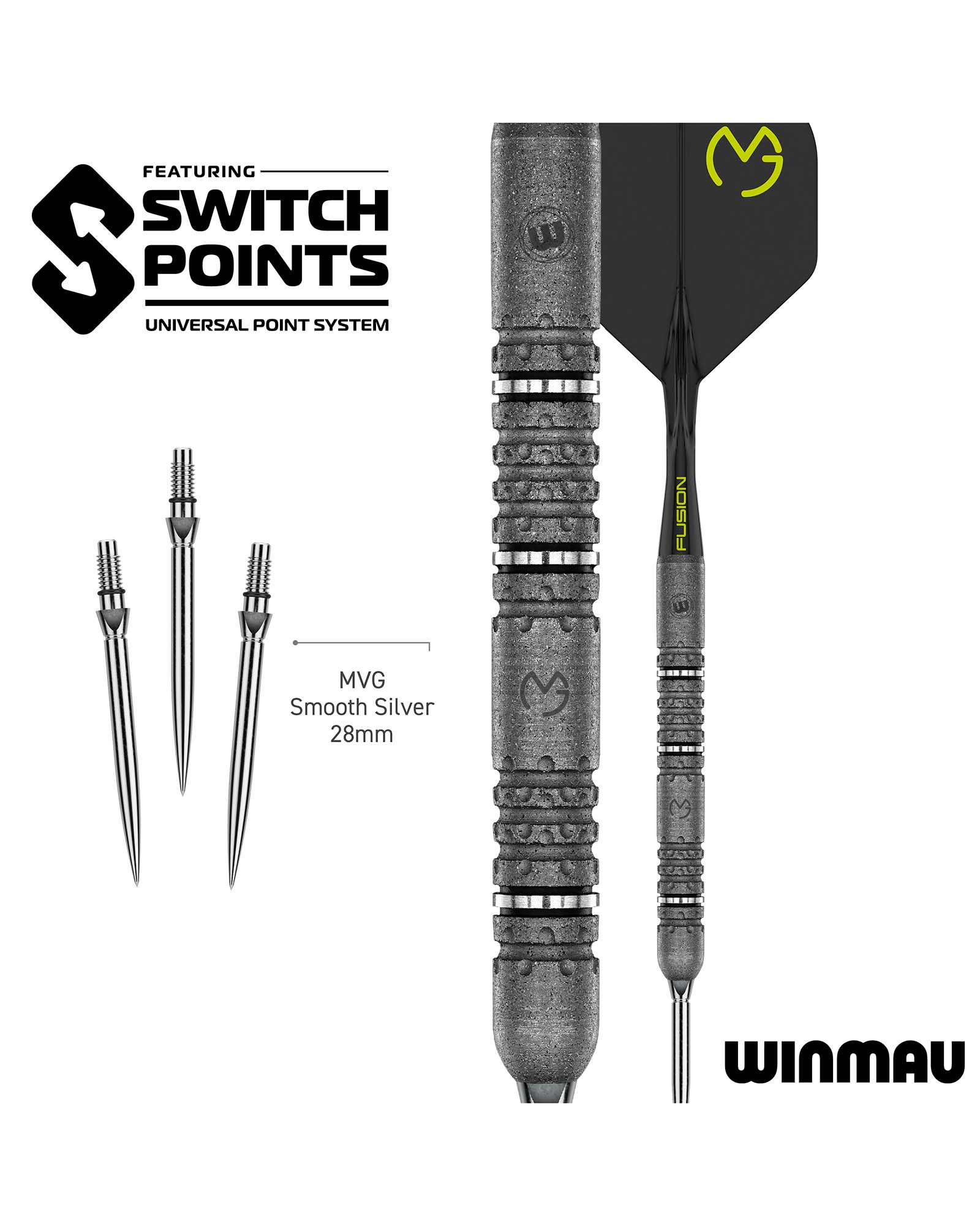Winmau MVG Signature Edition Switch Point 23g Dart Set - Image 5