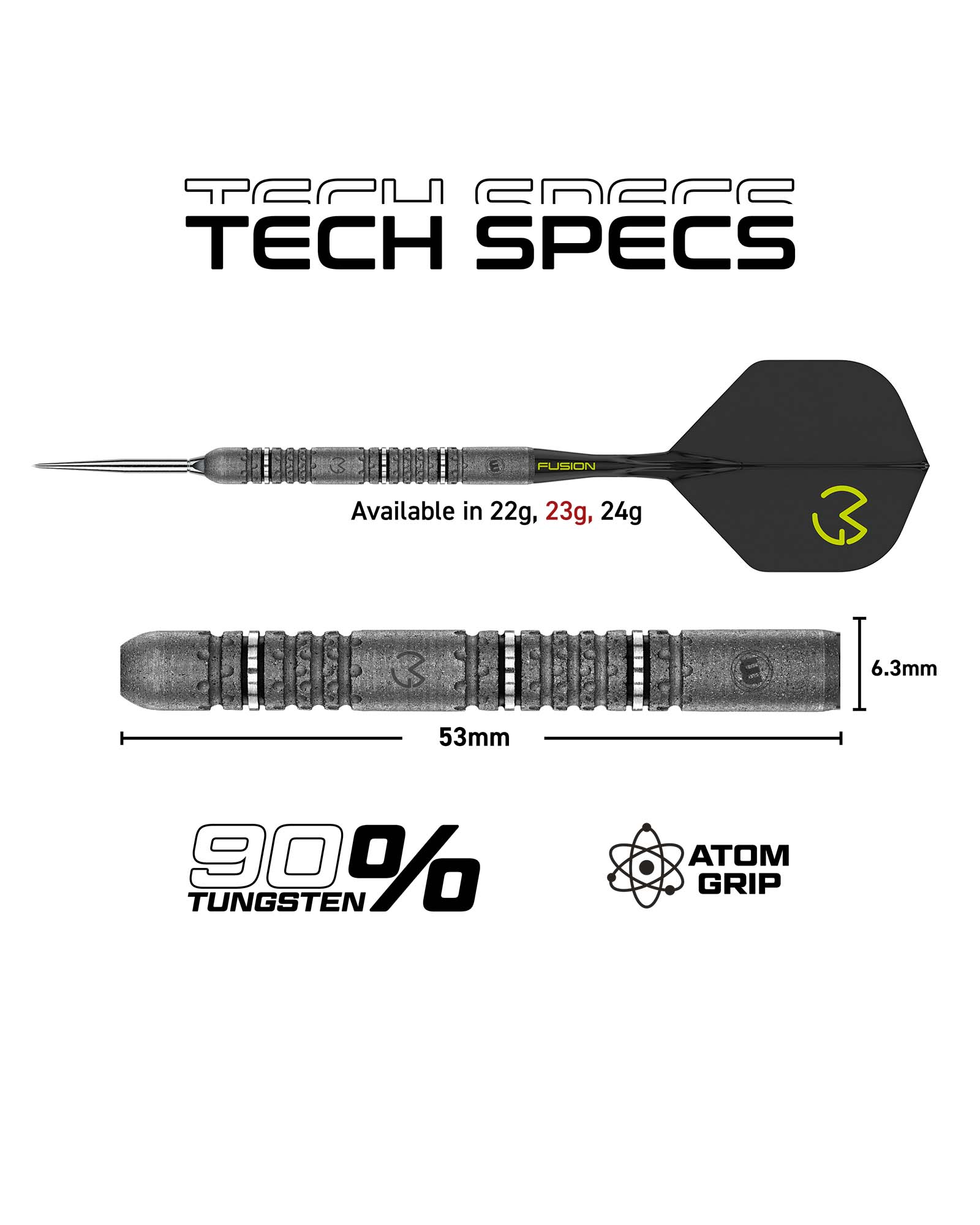 Winmau MVG Signature Edition Switch Point 23g Dart Set - Image 7