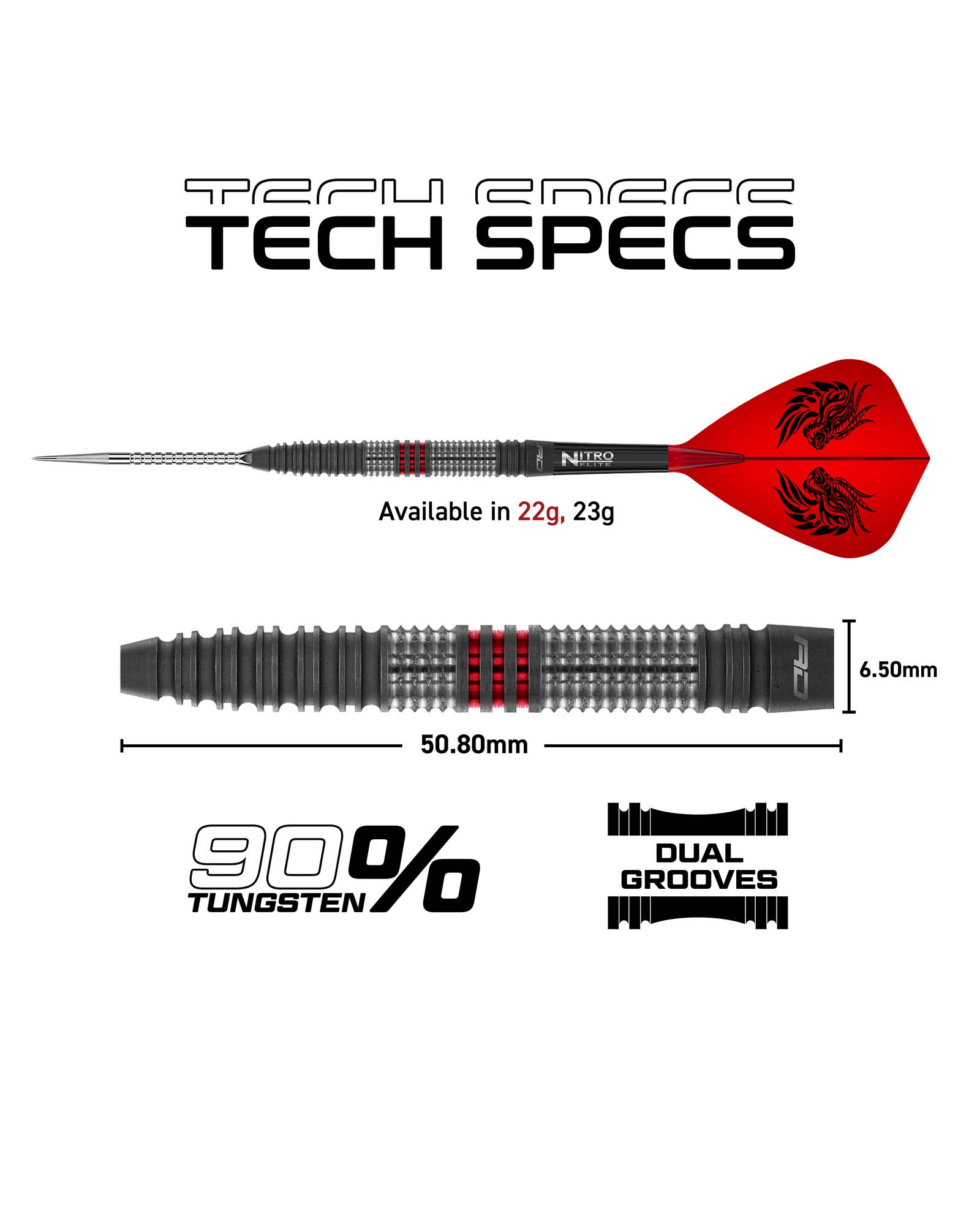 Red Dragon Jonny Clayton Hiraeth Switch Point Dart Set - Image 2