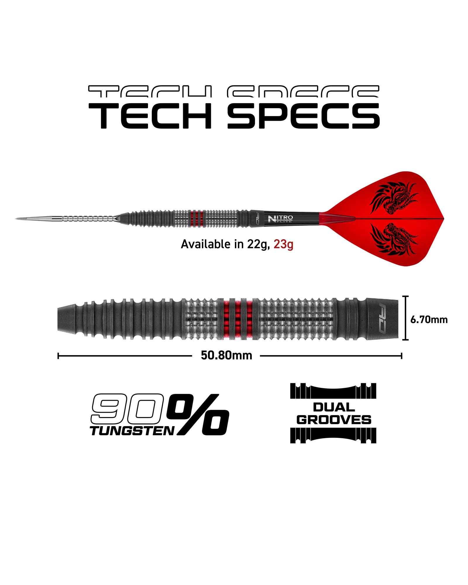 Red Dragon Jonny Clayton Hiraeth Switch Point Dart Set - Image 9