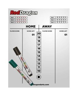 Red Dragon Dry Wipe Scoreboard