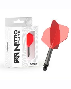 Red Dragon Nitro Flite Black Shaft and Red Flight - Medium