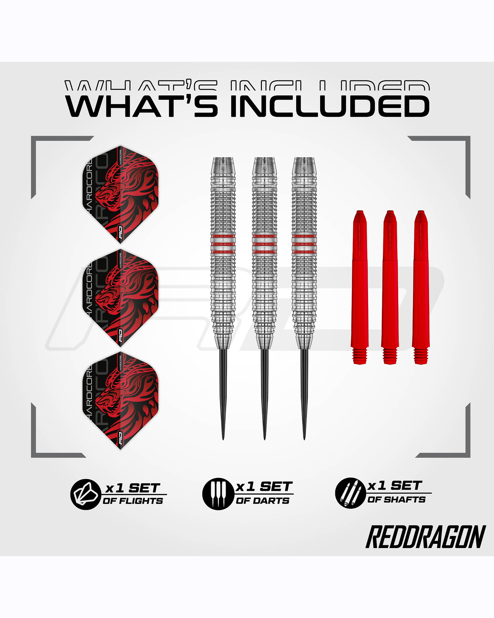 Red Dragon Jonny Clayton 21g Brass Dart Set - Image 3