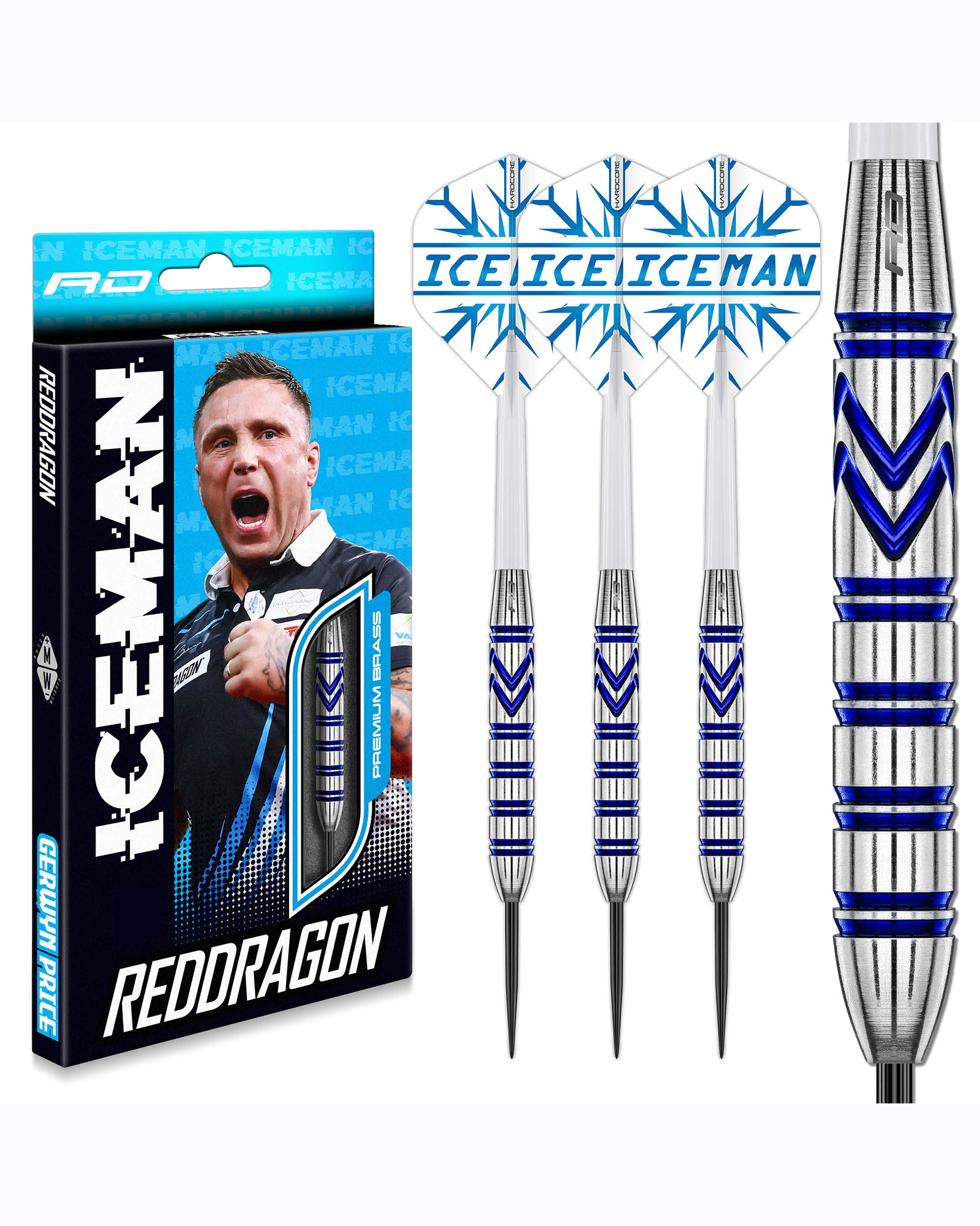 Red Dragon Gerwyn Price 21g Brass Dart Set - Image 2