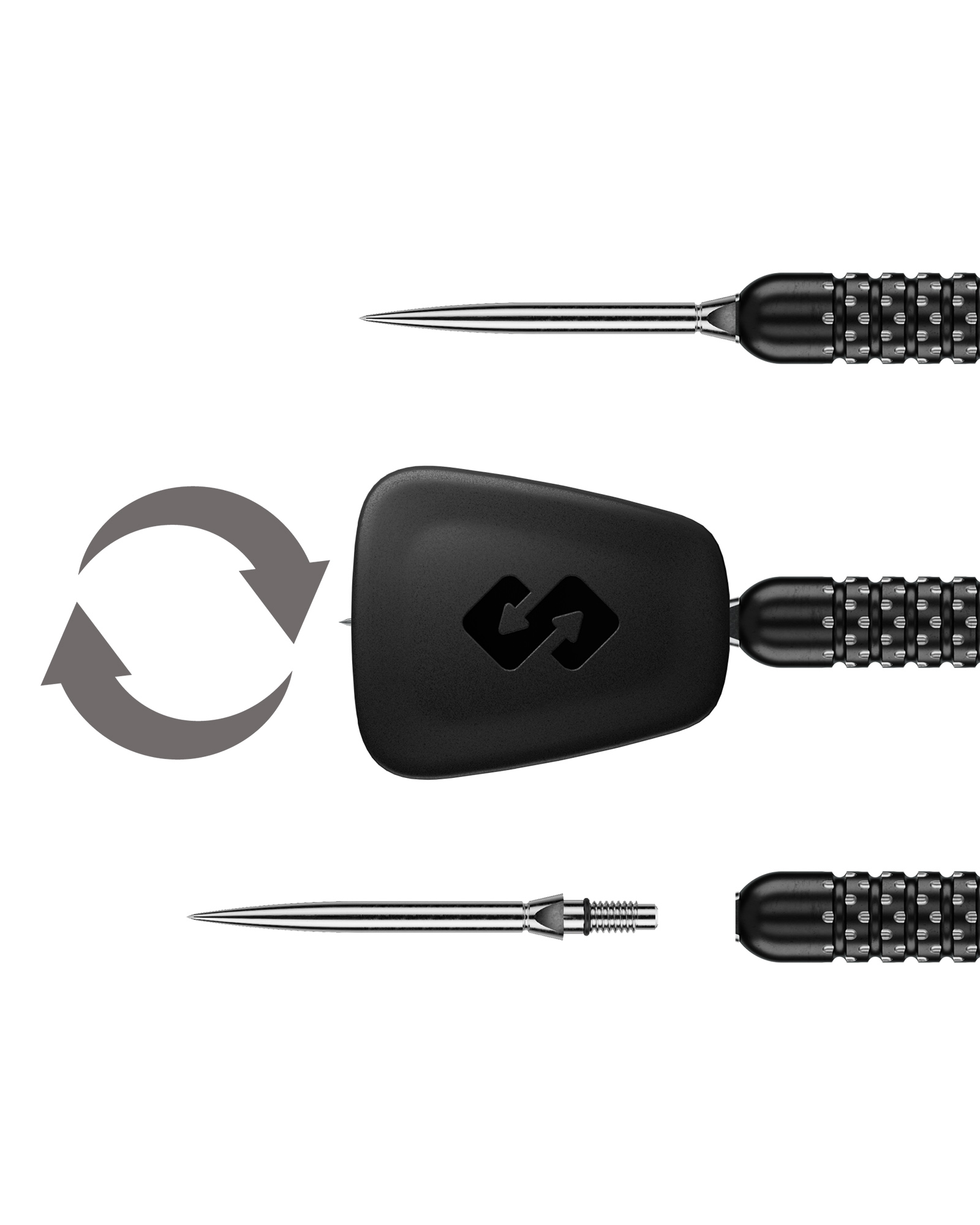 1574 Winmau MvG W-Max 90% Switch Point Darts