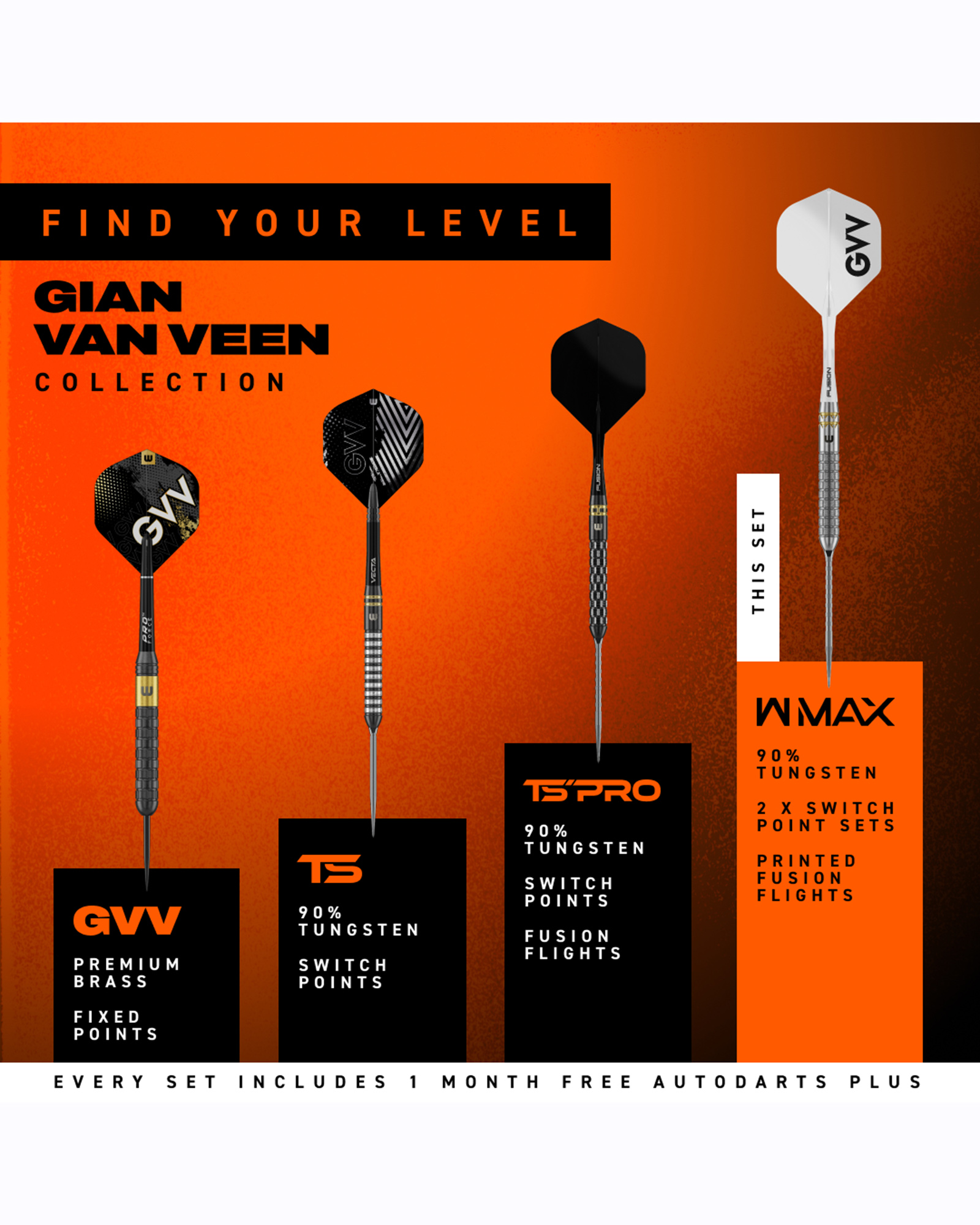 Winmau GVV W Max 90% Switch Point Darts - Image 11