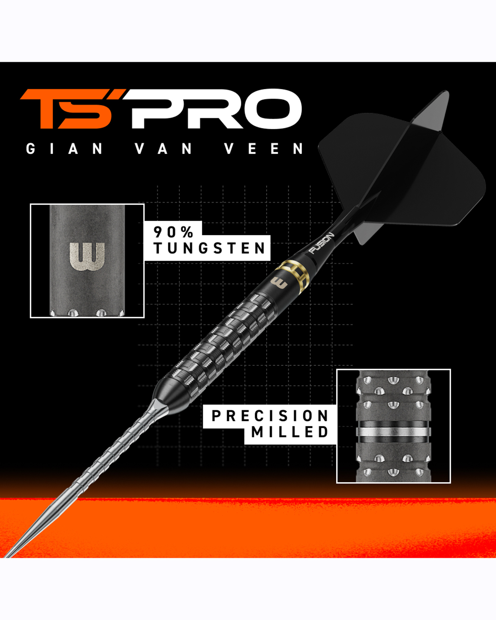 Winmau GVV TS-PRO 90% Switch Point Darts - Image 2