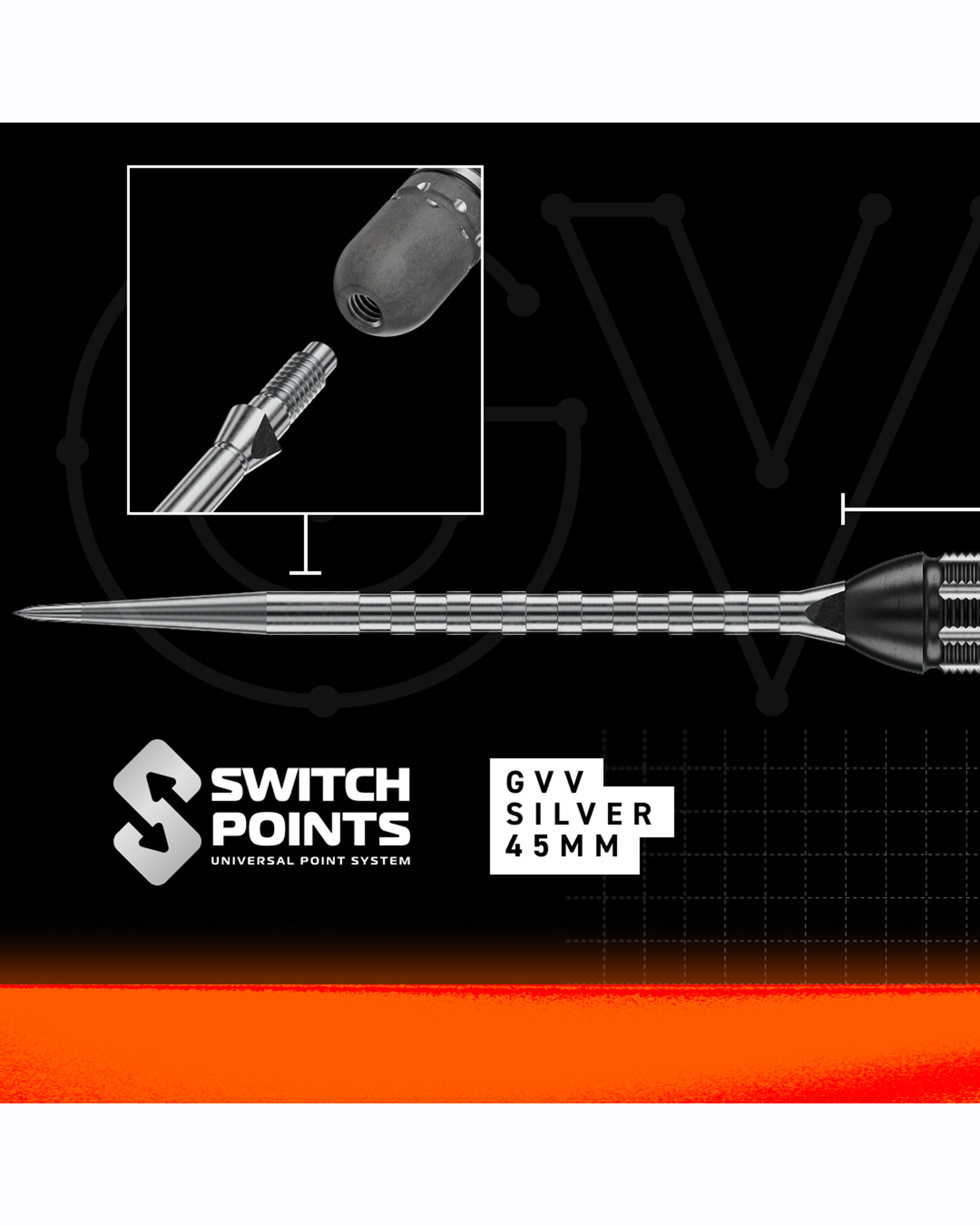 Winmau GVV TS-PRO 90% Switch Point Darts - Image 3