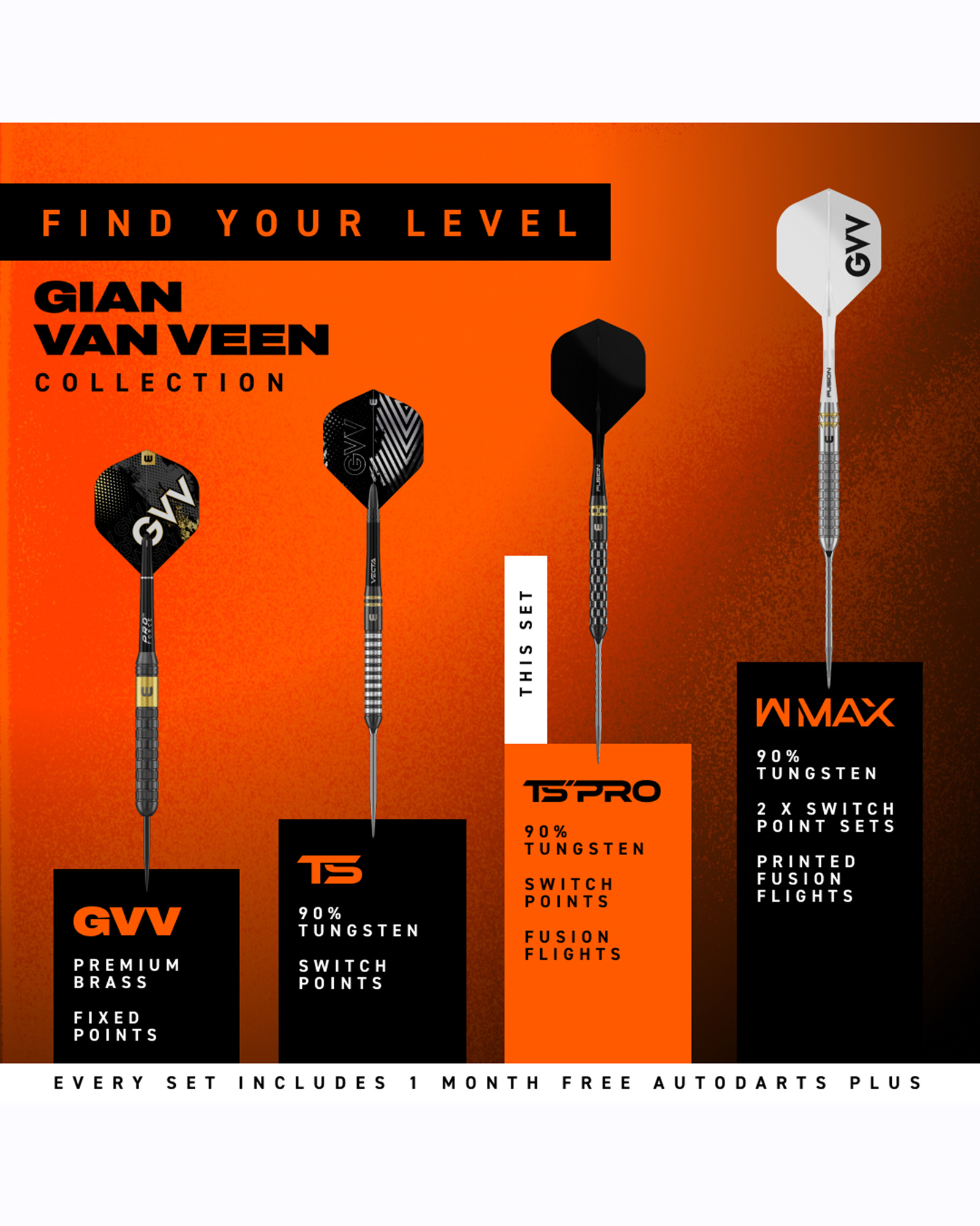 Winmau GVV TS-PRO 90% Switch Point Darts - Image 9
